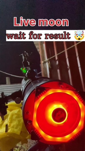 JUST 1 SECOND 😳 Eid Moon Magic 🌙✨#moon #eidmubarak #creative