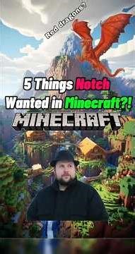 5 Things notch wanted in Minecraft!? 😱 #minecraft #minecrafthistory #notch