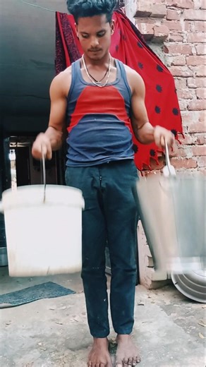 Desi Power: Bucket Workout at Home! 💪 #akashmusclelab