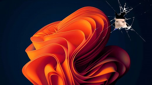 Windows 11 Bloom - Cracked Screen Live Wallpaper