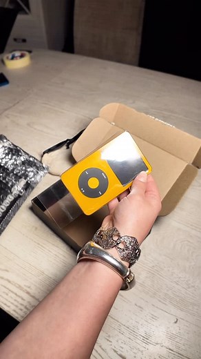 MODS | iPods & Leather Cases on Instagram: "This custom Yellow iPod Classic (5th Generation) comes upgraded with Bluetooth and a fast SDXC card — giving you seamless wireless freedom and reliable modern storage. A design icon reimagined, ready to hold your entire music library and keep the click wheel magic alive.  Available now — link in bio."