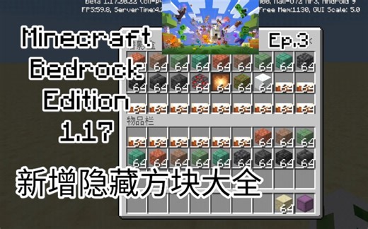 Minecraft 1.17 隐藏方块大全！