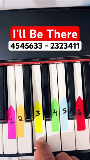 I'll Be There EASY Piano Tutorial 🎹❤️