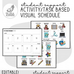 Editable Activity/Task Based Visual Schedule (Task Analysis, Multi-Purpose)