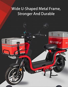 [Hot Item] Wuxi Shenyun for Fast Food Delivery 1200W Brushless Motor Delivery Bike Electric Motorcycle
