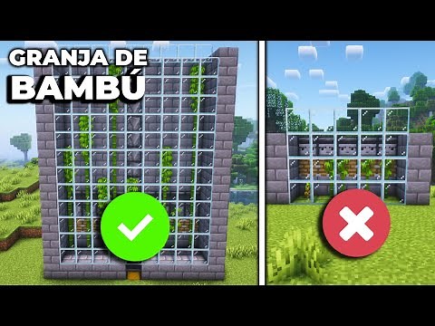 Cómo Hacer una GRANJA DE BAMBÚ para Minecraft 1.21/1.19/1.20/1.20.4 |Java-Bedrock|