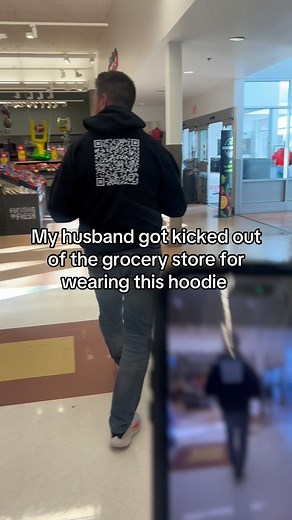 Comment “QRB” if you would wear this hoodie #hoodie #qr #qrcodes #kickedout #husband | Pete's Pranks