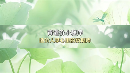 造价人掌心里的造价数据库