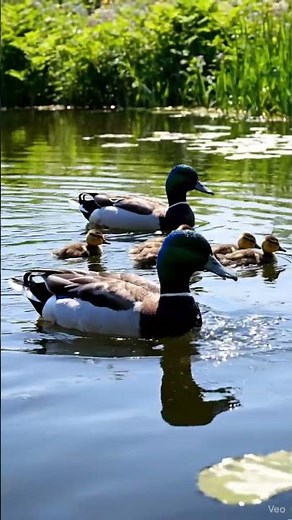 Beautiful Ducks with Cute Babies | Peaceful Nature Moments 🦆🐣 | Pet N Care Shorts