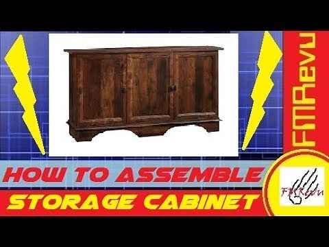 $150.00 Sauder 420122 Viabella Collection Storage Cabinet | How to assemble furniture | FMRevu