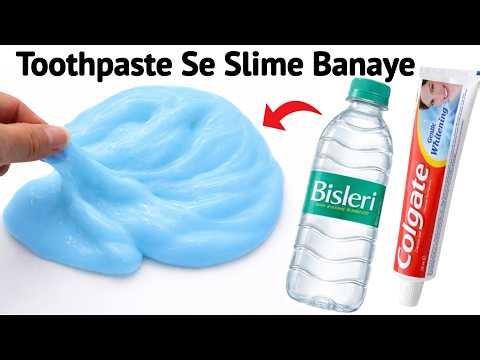How to make Water and Colgate Slime at home Without Borax and Activator/Making Water Slime Easy