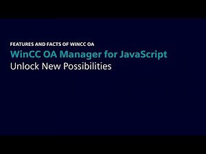 WinCC OA JavaScript Manager for Node.js