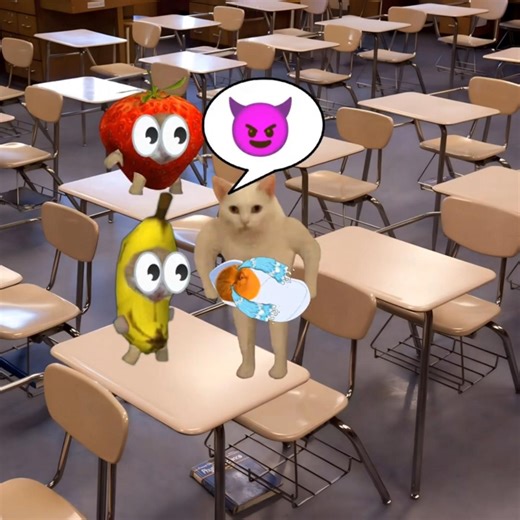Yapapa mom brings toilet inside Classroom 😺❤️ #catmemes #cat #shorts #fyp #bananacat