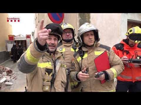 Esfondrament d'un edifici a Vilanova de Bellpuig. 28 de gener de 2026.