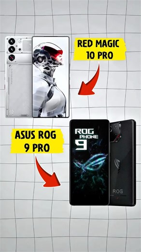 🤯 WORLD’S STRONGEST PHONE! 📱 Red Magic 10 Pro vs ROG 9 Pro 🏁🔥#shorts #redminote10pro #asus