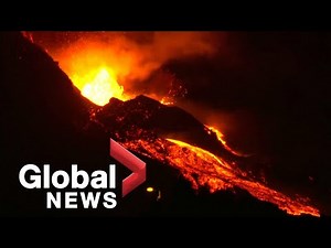 La Palma volcano: Lava continues to gush down mountain as new vents open