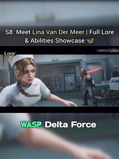 S8: Meet Lina Van Der Meer | Full Lore & Abilities Showcase 🦋 #deltaforce #DFCCSMP #update #new #leak