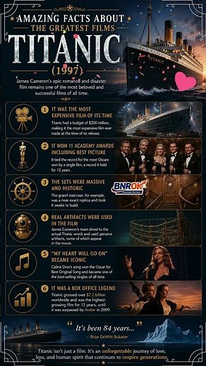 Titanic (1997) Amazing Facts 🚢 | Shocking Movie Secrets You Never Knew! 😱 #Titanic