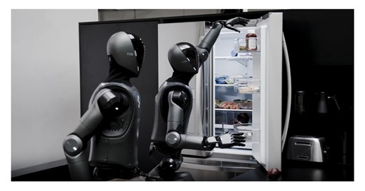 A falta de uno, ten dos robots humanoides en tu hogar: pídeles que te ayuden a organizar la nevera y lo harán