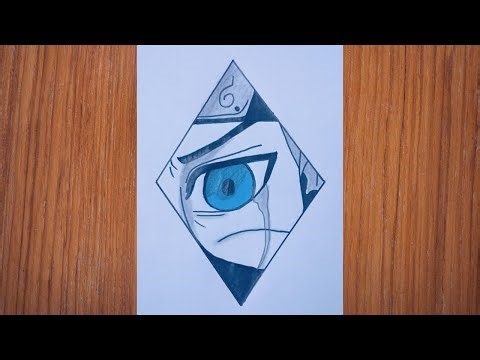 How to Draw Kakashi eye 👁️ Step by Step | Easy Naruto Drawing by #mehaksketches #art