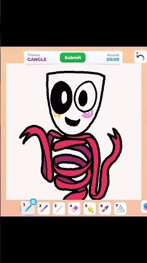 Drawing GANGLE (TADC) in Roblox Speed Draw #roblox #art #speeddraw
