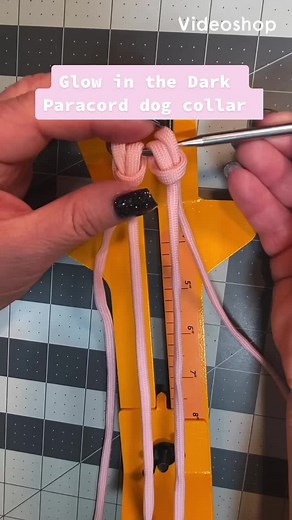#dogcollar #glowinthedarkcollar #patacord #paracorddogcollar #dogaccesssories #madeincolorado #paracordweaving #makeadogcollar