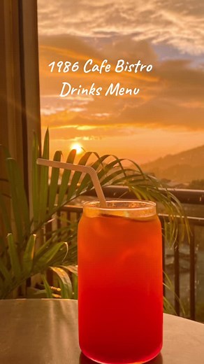 Discover the Scenic Sunset Views and Exquisite Drinks at 1986 Cafe Bistro