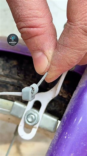 Don't let your bike cable fray! 🚲✨ #diy #bikehacks
