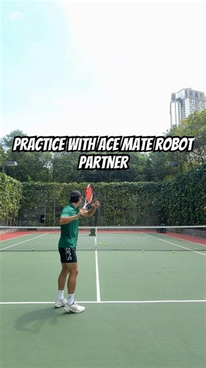 에이스메이트 볼머신과 연습🤩 #tennispractice #tennis #acemate