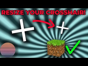 How to Resize Your Crosshair In Minecraft!