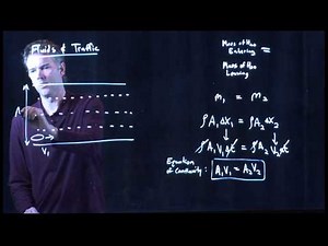 Continuity Equation Moving fluids and traffic