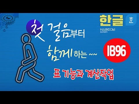 Computer Hangul Table Functions and Calculation Tasks, Hangul Document Creation and Style Menu, H...