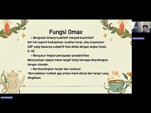 Analisis dan Pengukuran Kerja - Objective Matrix (OMAX)