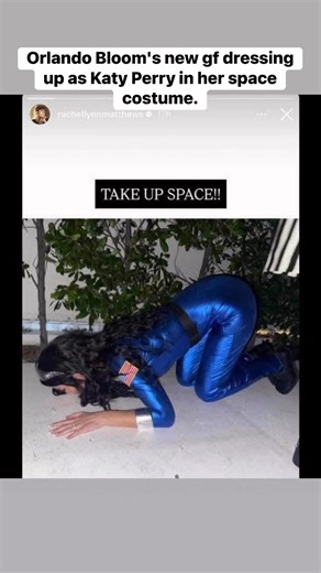 Orlando Bloom's new gf dressing up as Katy Perry in her space costume. | Nicholas Piff Peterson