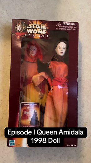 this doll is so pretty i could cry.. also shes staying in the box so i will have to look up how exactly the mask works… #starwars #padme #padmeamidala #toys #starwarscollection #collection