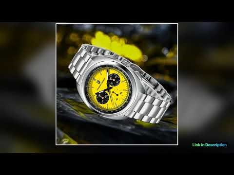 PAGANI DESIGN 2026 New Quartz Panda Dial Watch All Steel Japan Movt Luxury Chronograph Sapphire