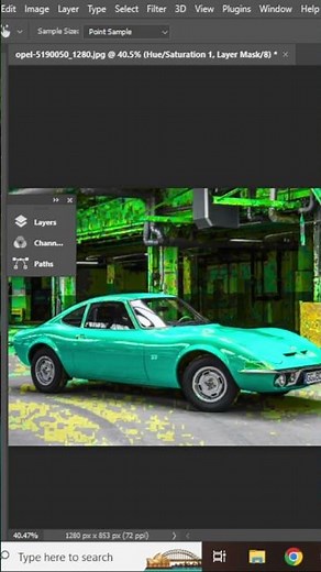 How to Change Colors in Photoshop Using Hue/Saturation (The Right Way!)#shorts