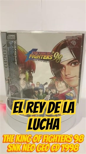 ¡El REY de la lucha está aquí! 👑 KOF 98 Neo Geo CD #SNK #Retro #KOF98 #neogeo