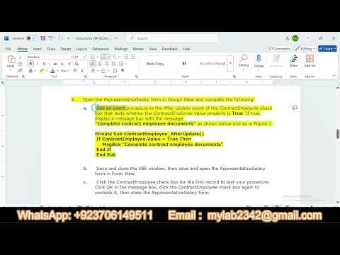 SAM Project A Access 365 Module 11 | Tech Builders | NP_AC365_11A