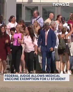 582K views · 5.4K reactions | A Long Island high school student has been granted a medical exemption from a New York state vaccine requirement, allowing her to attend school this fall without receiving the third dose of the Hepatitis B vaccine. https://bit.ly/4owBje0 | News 12 Long Island | Facebook