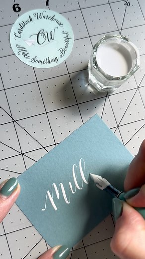 35 reactions | Real time calligraphy, complete with scratchy nib sounds, on our Lagoon Lessebo cardstock! That’s it. That’s the post. 冀️ #calligraphy #calligraphyvideos #cardstockwarehouse #cardstock #asmr #calligraphyasmr | Cardstock Warehouse Paper Company, Inc. | Facebook