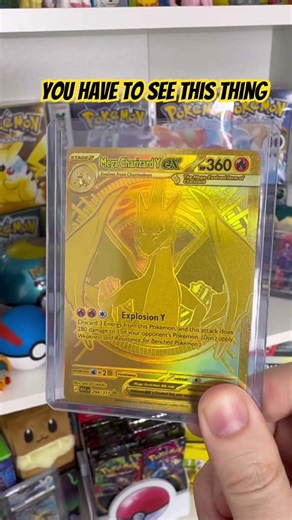 Gold Card Mega Charizard Y EX 294/217! #pokemon #pokemoncards #pokemontcg