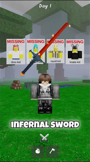 CAN I SAVE ALL KIDS WITH THE INFERNAL SWORD?!?! #99nightintheforest #roblox #99nights