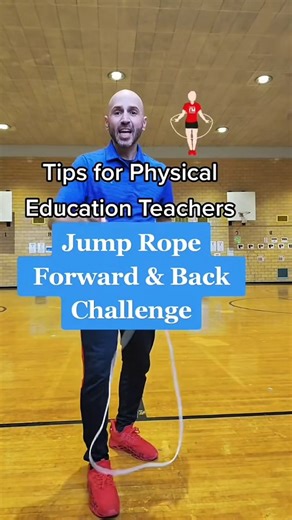 Coach Gelardi on Instagram: "Students continuously turn the rope forward for 1 jump, then backward for 1 jump, increasing the number each round up to 10 consecutive forward jumps and 10 consecutive backward jumps to build coordination, timing, and endurance. This challenge supports SHAPE America Standards 1–3 and fits in a jump rope scope and sequence after students develop basic control of forward and backward rope turning. #Giveitatry👏👉 #Jumprope Follow me on TikTok & Twitter X Search: Coach