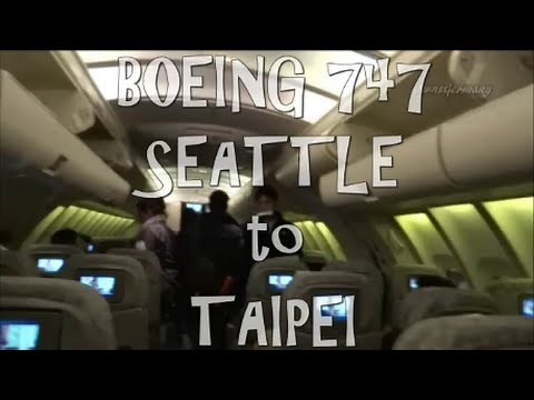 EVA Air 747 Upper Deck Seattle to Taipei Economy Class Flight Review