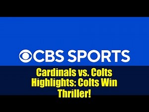 Cardinals vs. Colts Highlights: Colts Win Thriller! | NFL Week 6