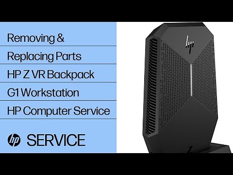 Removing & replacing parts for HP Z VR Backpack G1 | HP Computer Service