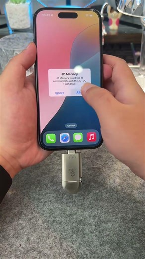 Protect Your Photos with a Genuine Apple MFi iPhone Flash Drive#jsljdtdc#OneTapBackup#giftideas