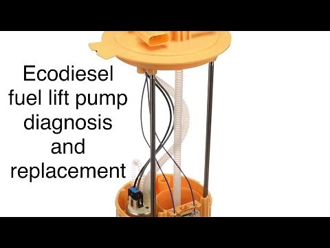 2014-2018 Ram Ecodiesel 3.0L fuel lift pump replacement, diagnosis and pressure spec.