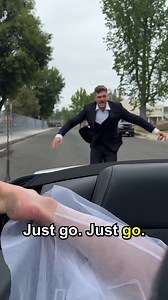 25K views · 71 reactions | Runaway bride jumps into moving car to escape groom!  #wedding #bridetobe #marriage #couple #crazy | Jamie and Blake | Facebook